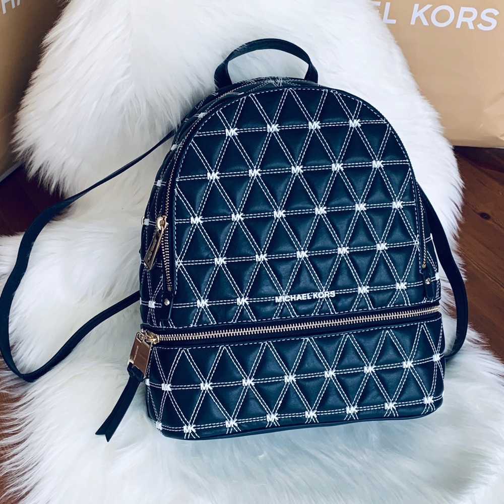 NWT Michael Kors backpack in navy blue